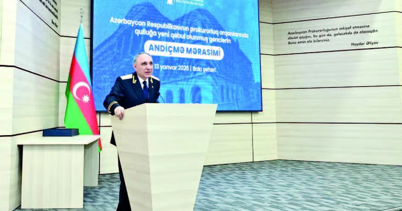 Prokurorluqda andiçmə mərasimi