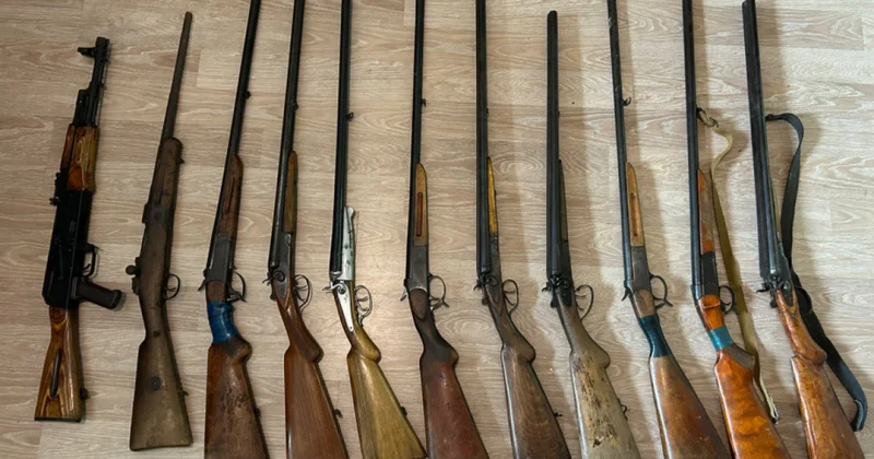 Müxtəlif ərazilərdə qanunsuz saxlanılan odlu silah sursat aşkar edilib