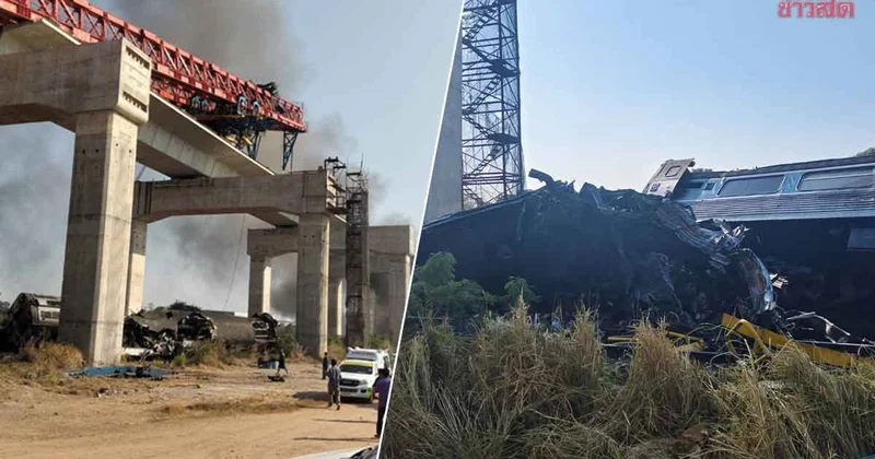 Taylandda tikinti kranı qatara düşməsi nəticəsində 20 dən çox insan ölüb