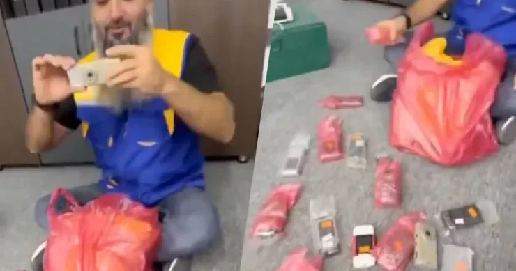 2010 cu ildə sifariş etdiyi telefonları indi aldı