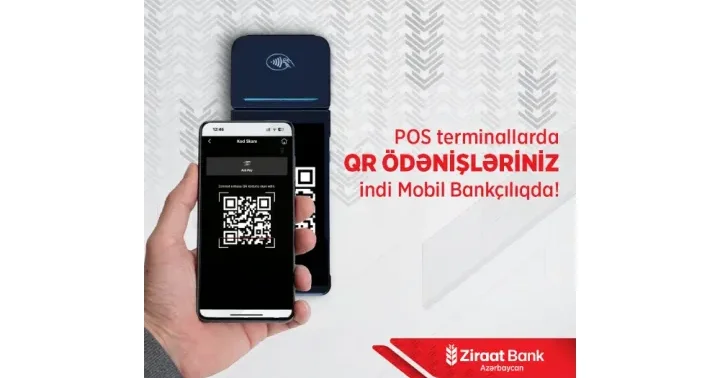 Ziraat Bank Azərbaycan mobil tətbiqində QR kod ilə ödəniş imkanını istifadəyə verdi