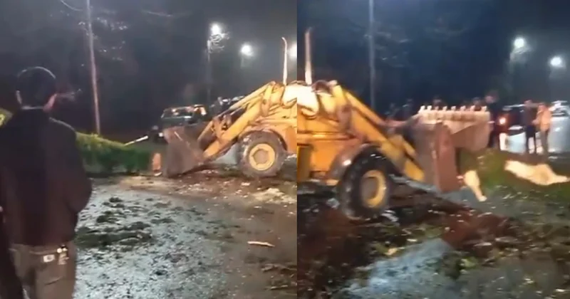 Güclü külək Lənkəran Lerik yolunda məhdudiyyətlərə səbəb olub