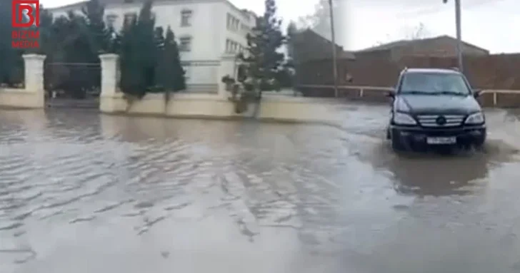 В посёлке Тюркан затопило территорию перед интернатом №6