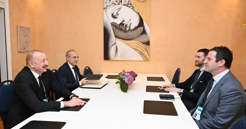 Prezident İlham Əliyev Münxendə “The Goldman Sachs Group Inc.” şirkətinin qlobal məsələlər üzrə prezidenti ilə görüşüb