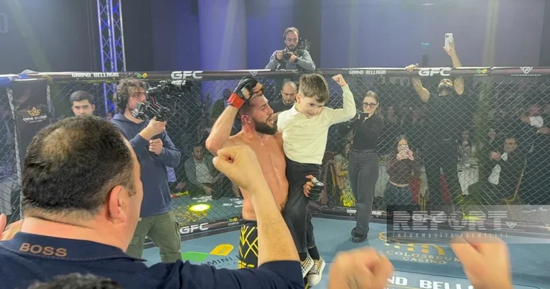 Азербайджанский спортсмен одержал третью подряд победу в MMA