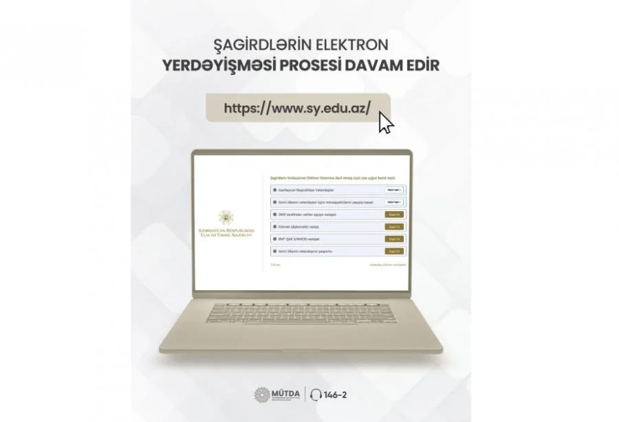 Şagirdlərin elektron yerdəyişməsi prosesi davam edir