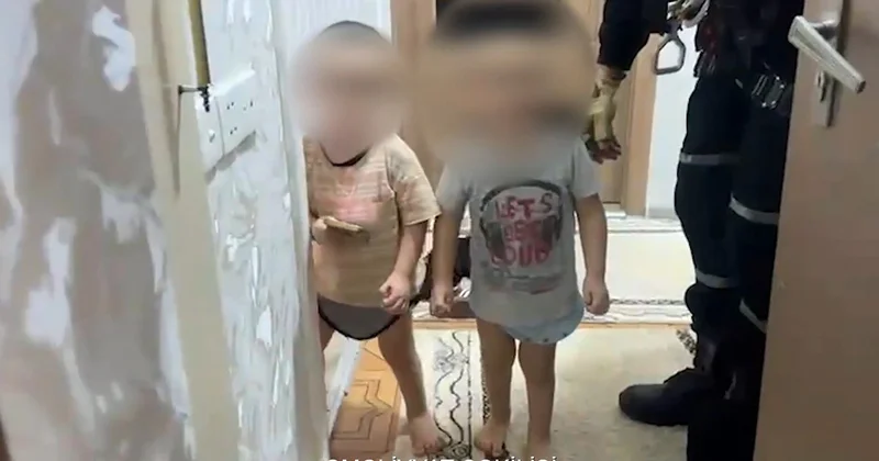 Bağlı qapı arxasında qalan azyaşlılar belə xilas edildi Video