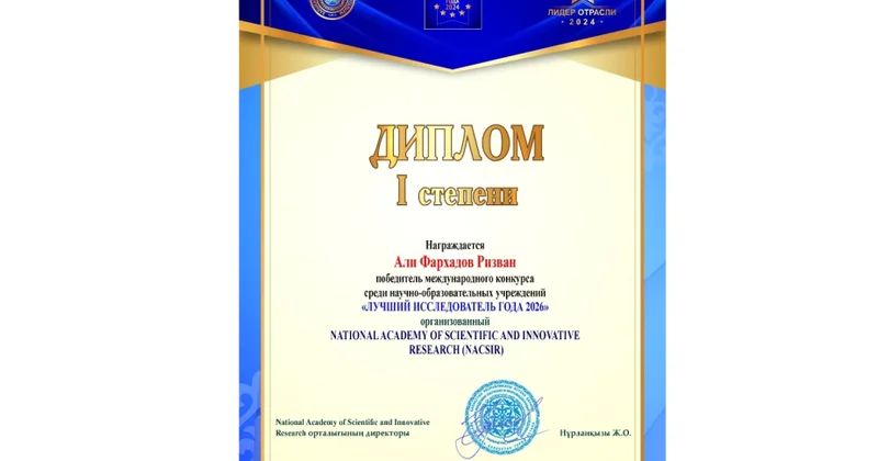Azərbaycan alimi beynəlxalq elmi müsabiqənin qalibi olub