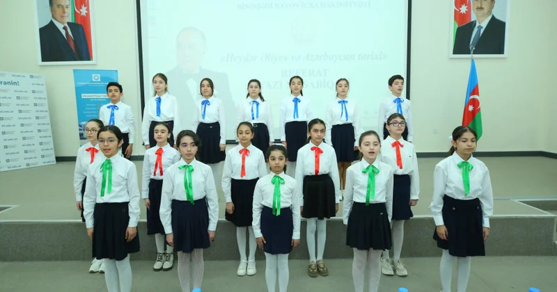 Gənclərin iştirakı ilə Binəqədidə konfrans Ulu Öndərin irsi yad edilib