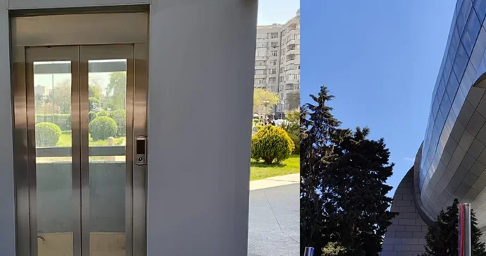 Ukrayna dairəsi ndə yerüstü keçiddə PROBLEM yarandı FOTO