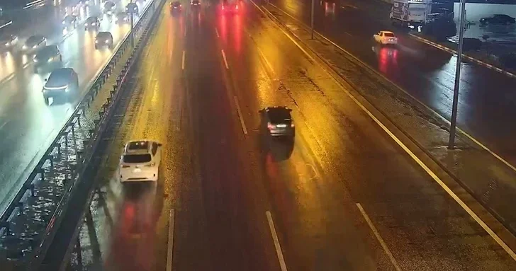 В Баку из за дождя снижена скорость на трассе Зыхский круг аэропорт