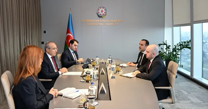 Министр экономики Азербайджана встретился с победителями конкурса Yüksəliş