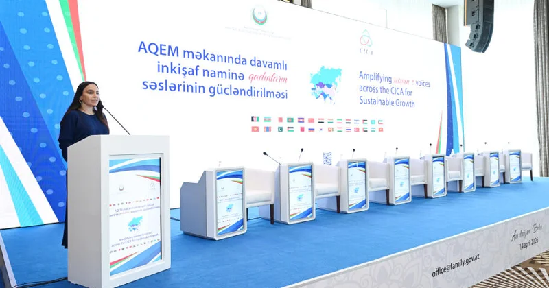 Heydər Əliyev Fondunun vitse prezidenti Leyla Əliyeva AQEM çərçivəsində keçirilən beynəlxalq konfransın açılış mərasimində çıxış edib FOTO
