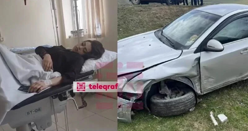 Toya gedən davulçu qadın qəzaya düşdü FOTO