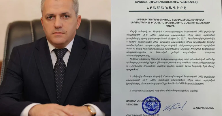 Çürümüş cəsədə can vermə prosesi:Şahramanyan fərman imzalayıb