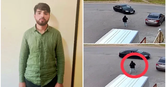 Şirvanda “avtoş”luq edib piyadaya qorxulu anlar yaşadan sürücü HƏBS OLUNDU VİDEO