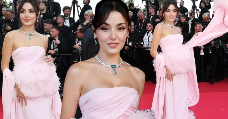 Hande Erçel qırmızı xalıda!