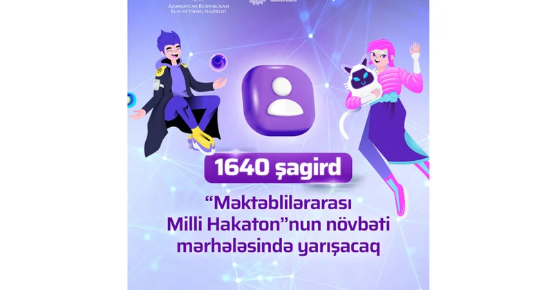 “Məktəblilərarası Milli Hakaton”nun növbəti mərhələsində 1640 şagird yarışacaq