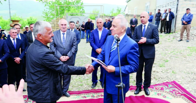 Qusarın Mucuq kəndinə ilk dəfə təbii qaz verilib