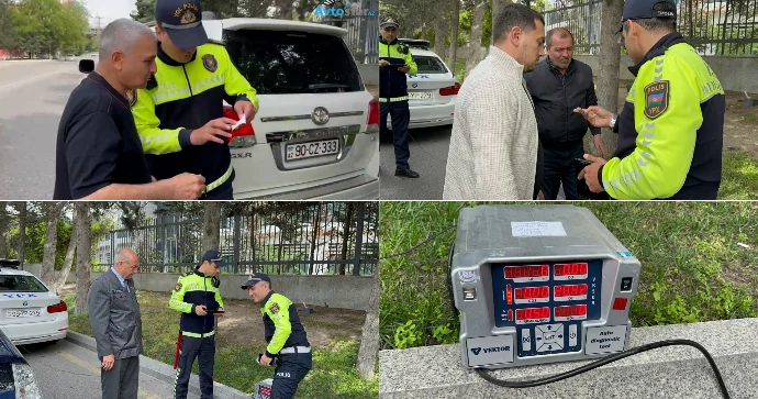 Nizamidə yol polisi ətraf mühiti çirkləndirən 20 dən çox sürücünü cərimələdi VİDEO
