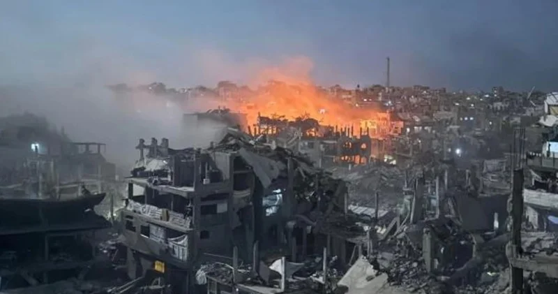 İsrail bütün gecə Qəzzaya hücum etdi