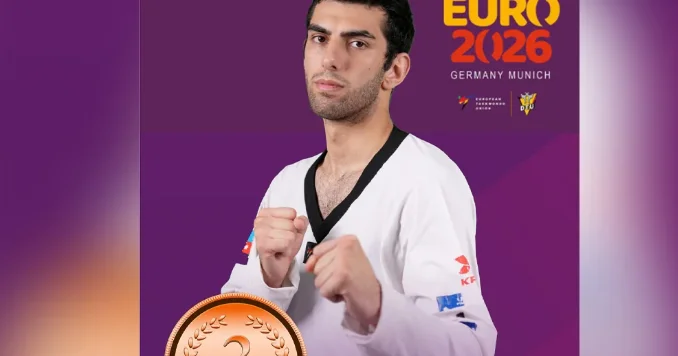 Azərbaycan taekvondoçusu Münhendə üçüncü oldu