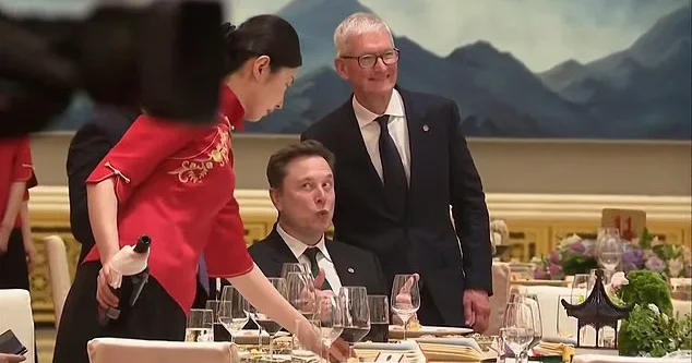 Маск устроил представление перед камерами на банкете в Пекине ВИДЕО