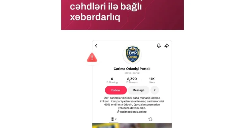 ETX kiberdələduzluq cəhdləri ilə bağlı vətəndaşlara xəbərdarlıq edib