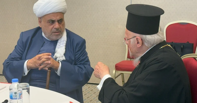 Qafqaz Şeyxi İstanbul Patriarxı ilə görüşdü FOTO