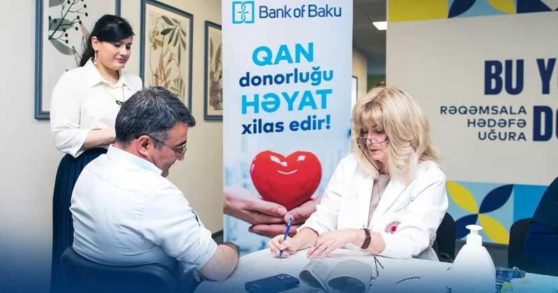 Bank of Baku qan donorluğunun əhəmiyyətini vurğulayıb qanvermə aksiyası keçirib