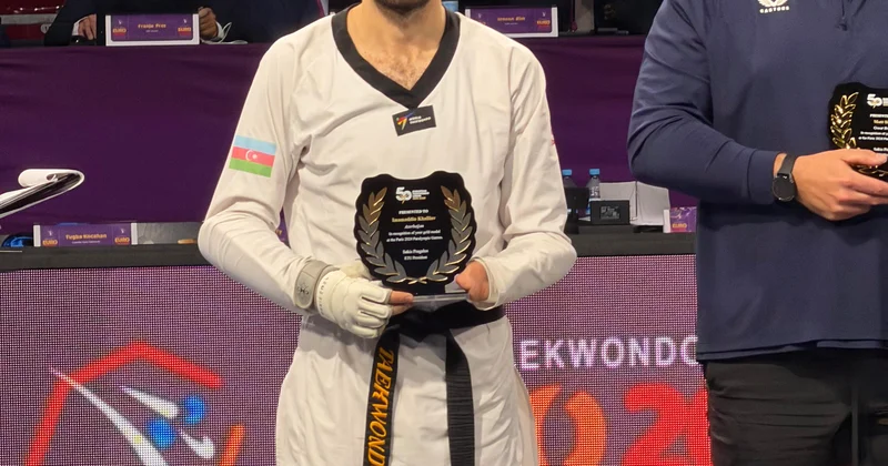 Paralimpiyaçımıza Avropa taekvando qurumunun xüsusi mükafatı təqdim olunub