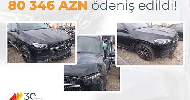 “Atəşgah” Sığorta 80 346 manat “Kasko” ödənişi etdi