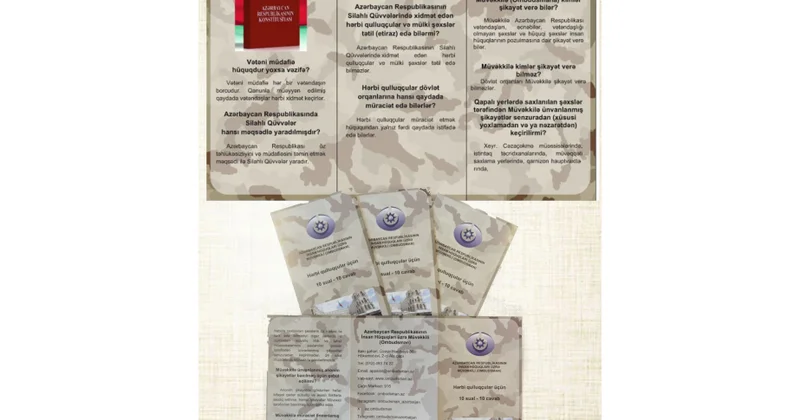 “İnsan Hüquqları Aylığı” çərçivəsində hərbi qulluqçular üçün maarifləndirici vəsait hazırlanıb
