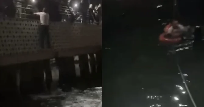 Bulvarda həyəcanlı anlar 26 yaşlı kişi xilas edildi ANBAAN VİDEO