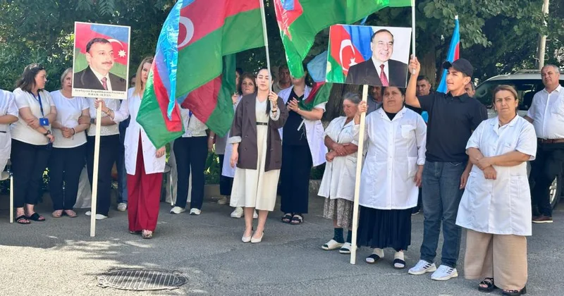 15 iyun Milli Qurtuluş Günü Lökbatan tibb mərkəzində açıq havada qeyd edildi