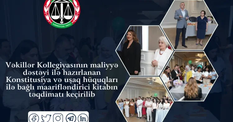 Konstitusiya və uşaq hüquqları ilə bağlı maarifləndirici kitabın təqdimatı keçirildi