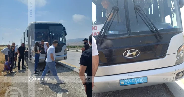 Технический сбой на маршруте Баку Худат: пассажирам предоставили новое транспортное средство