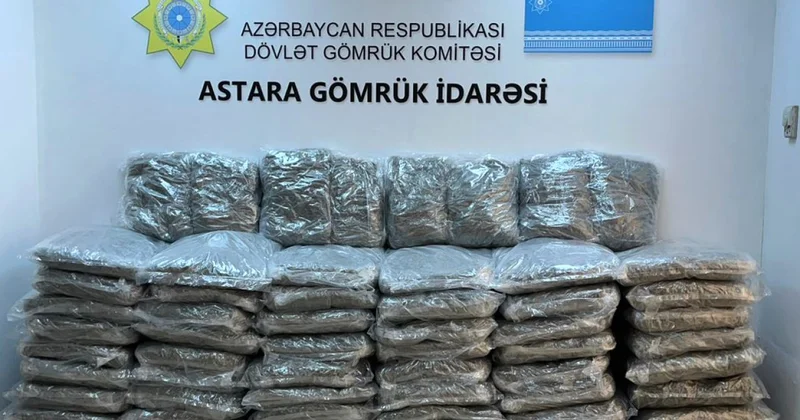 Gömrükçülər 207 kiloqramdan artıq narkotik aşkarladı FOTO