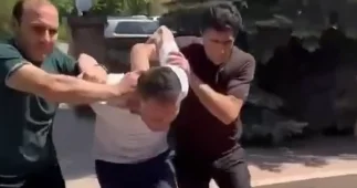 Ermənistanda memorial kompleksə zərər vuran şəxs saxlanıldı VİDEO