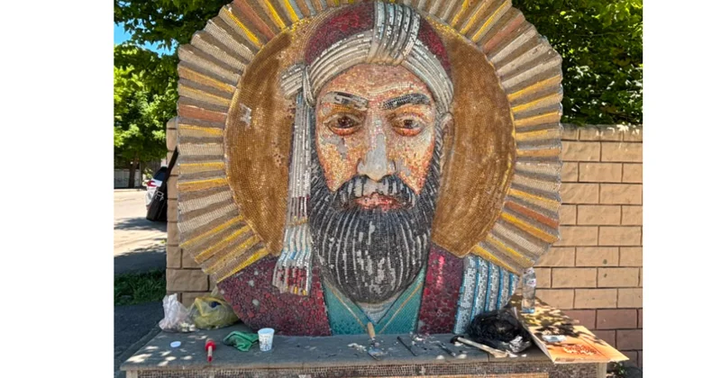 Nizami Gəncəvinin Marneuli şəhərindəki büstü yenidən bərpa olunur REPORTAJ