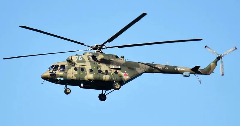 Rusiyada Mi 8 helikopteri radardan itib