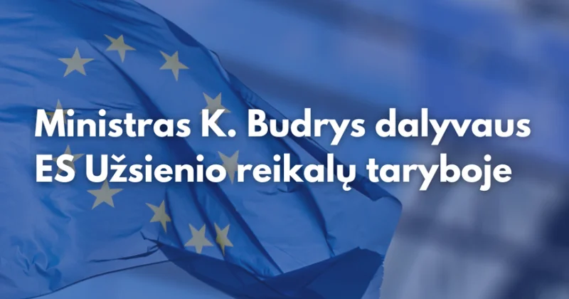 Lithuanian FM to participate in EU Foreign Affairs Council in Brussels