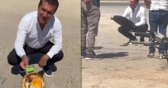 Deputat çöldə 45 dərəcə istidə qayğanaq bişirdi