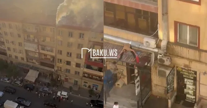 Xırdalanda dönərxanada yanğın Sakinlər qorxudan evlərini tərk etdi