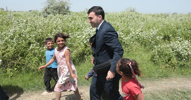 Rəsmilər Yevlax və Xaçmazda qaraçılarla görüşdü Fotolar