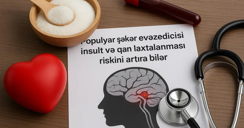 Populyar şəkər əvəzedicisi insult və qan laxtalanması riskini artıra bilər TƏDQİQAT