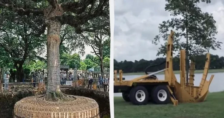 Bu ölkədə tikinti zamanı ağacları kəsmirlər, köçürürlər