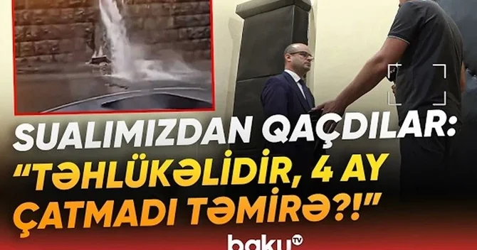 Biləcəridə hər gün qəza riski: Sürücülər təhlükə ilə üz üzə