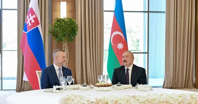 Prezident İlham Əliyevin adından Xankəndidə Slovakiya Prezidentinin şərəfinə rəsmi nahar verilib