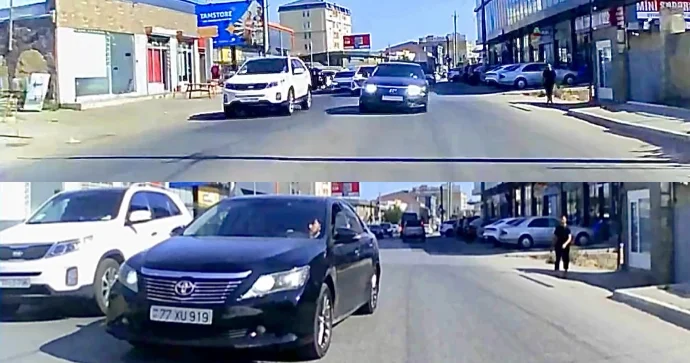 Masazırda ölümə aparan manevr: Əks yola çıxan sürücü axına qarşı şütüdü VİDEO
